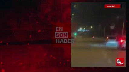 Osmaniye'de bir kişi akan trafikte aracın üzerine çıkıp dans etti