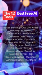 12 Best Free AI Tools for 2025 You NEED to Know About! 🚀