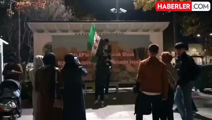 Suriyeli muhaliflerin zaferini lokma dağıtarak kutladılar