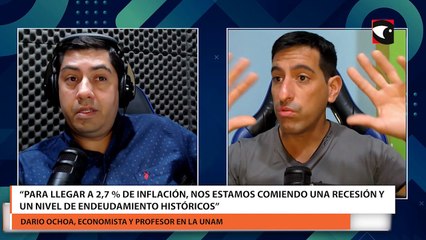 “Para llegar a 2,7 % de inflación, nos estamos comiendo una recesión y un nivel de endeudamiento históricos”