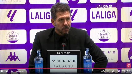 Simeone, rueda de prensa completa tras el Valladolid 0 - Atlético 6