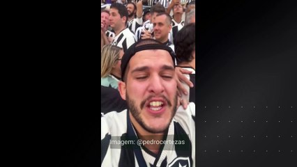 Confira a reação de Pedro Certezas com título do Botafogo na Libertadores