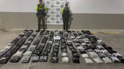 VIDEO | Grandes cantidades de marihuana estaban ocultas en una nevera en Cali