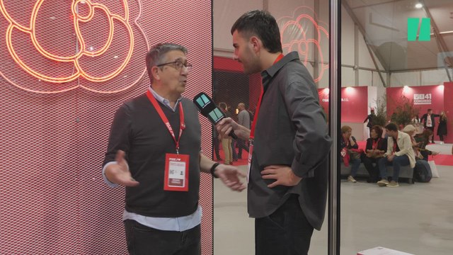 David Andújar entrevista a Patxi López en el Congreso Federal del PSOE en Sevilla