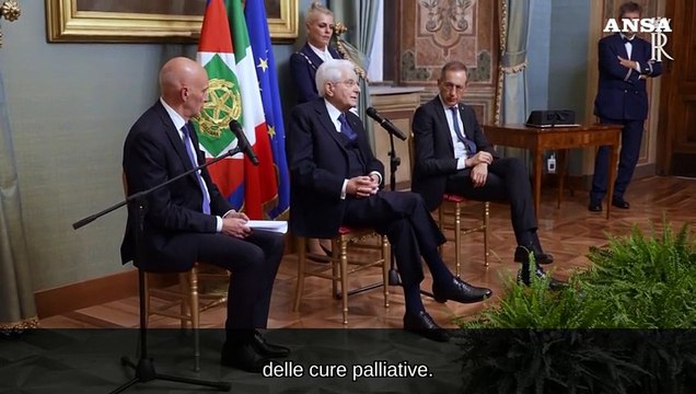 Mattarella: Serve una spinta vigorosa per le cure palliative