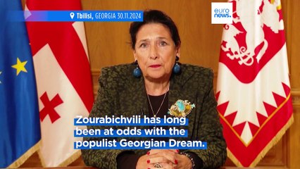 President Salome Zourabichvili slams Georgia's government as 'illegitimate'