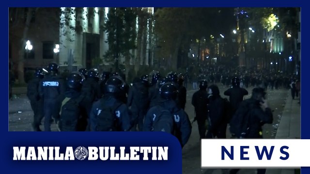 Police disperse rally in front of Georgian Parliament in Tbilisi