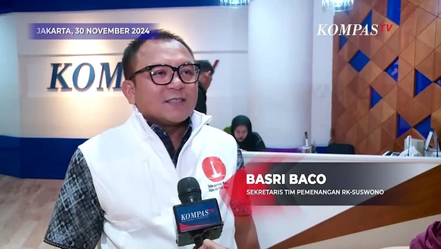 Sekretaris Tim Pemenangan Ridwan Kamil-Suswono Basri Baco Optimis Pilkada Jakarta akan Dua Putaran
