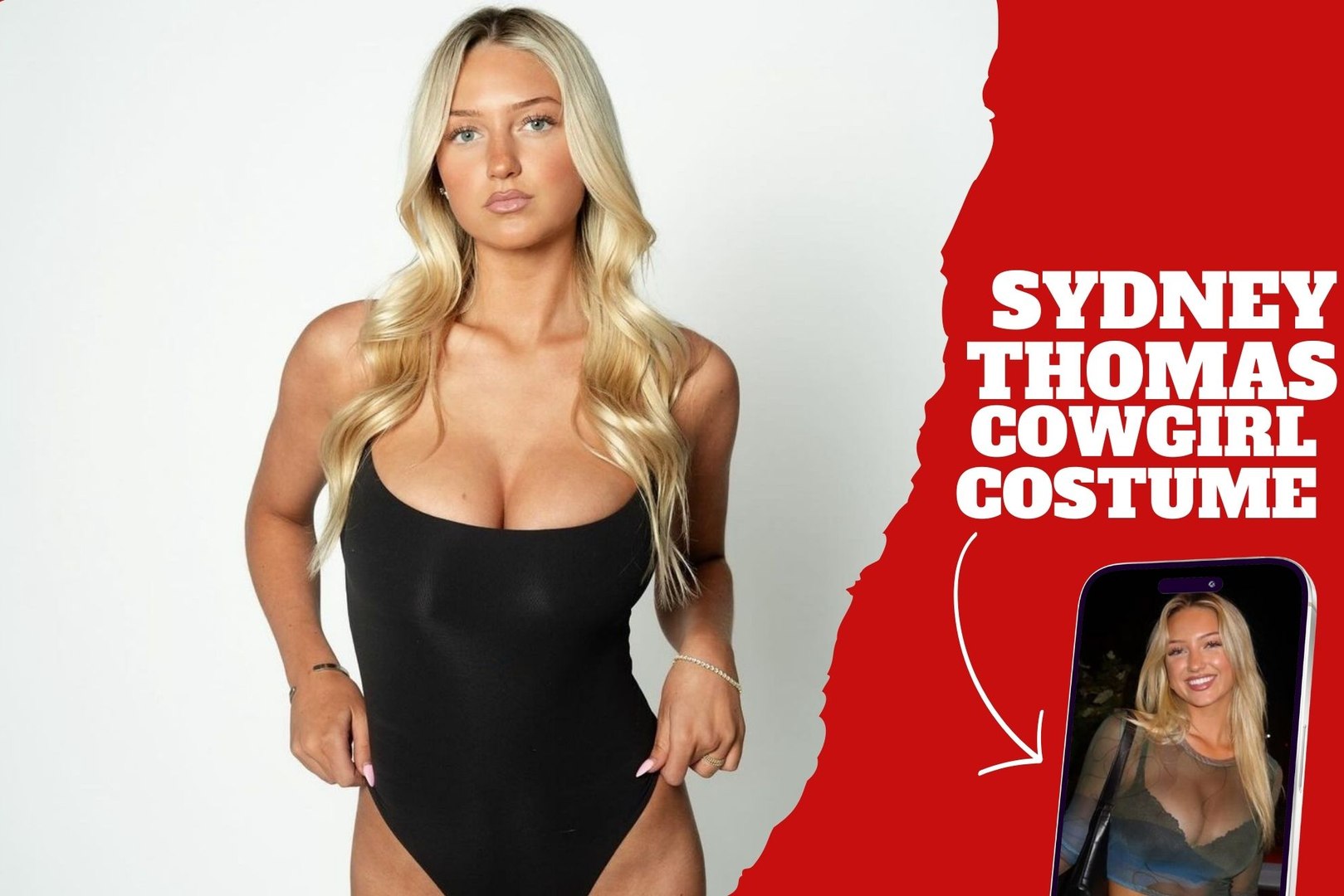 Sydney Thomas wears in Cowgirl Costume 