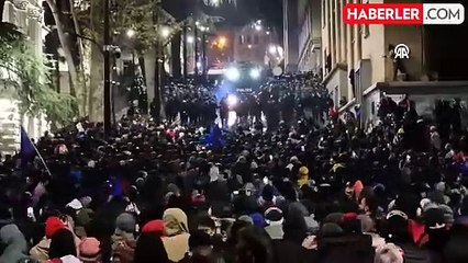 Gürcistan'da AB Müzakereleri Protesto Ediliyor