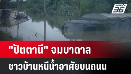 "ปัตตานี" จมบาดาล ชาวบ้านหนีน้ำอาศัยบนถนน| เที่ยงทันข่าว |  1 ธ.ค. 67