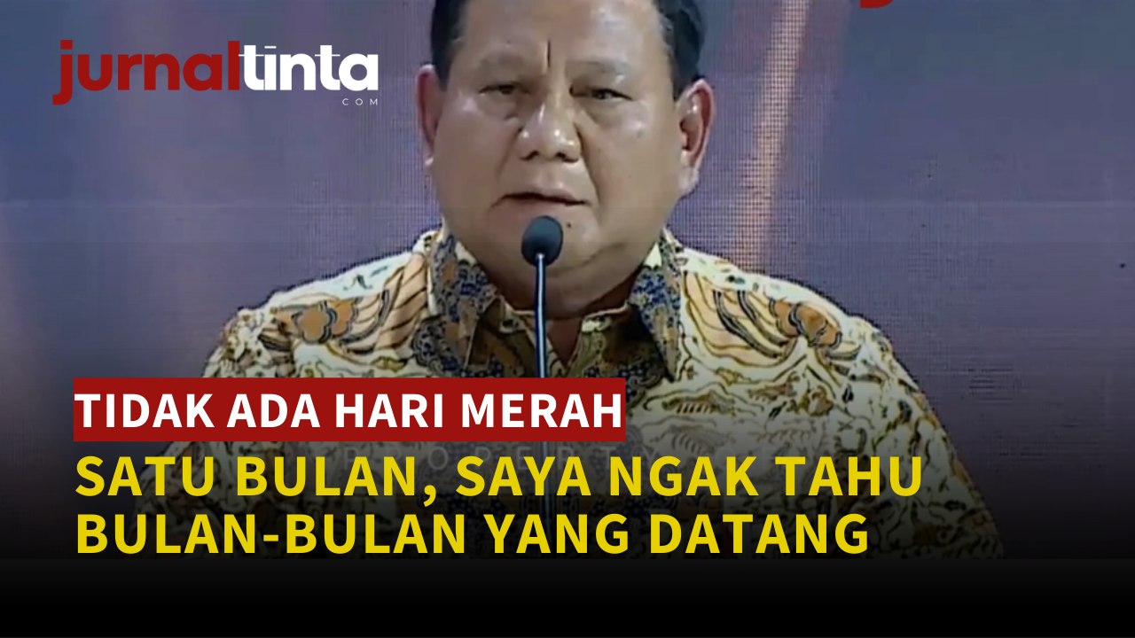 Tak ada Hari Minggu, Prabowo Merasa Kabinet Merah Putih Bekerja Seperti Tim Sepak Bola