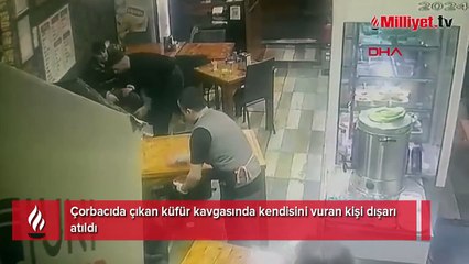 Çorbacıda küfür kavgası! Kendini vurdu, çalışanlar tarafından kovuldu