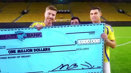 Mrbeast and ronaldo new video #mrbeast #ronaldo #cr7shorts