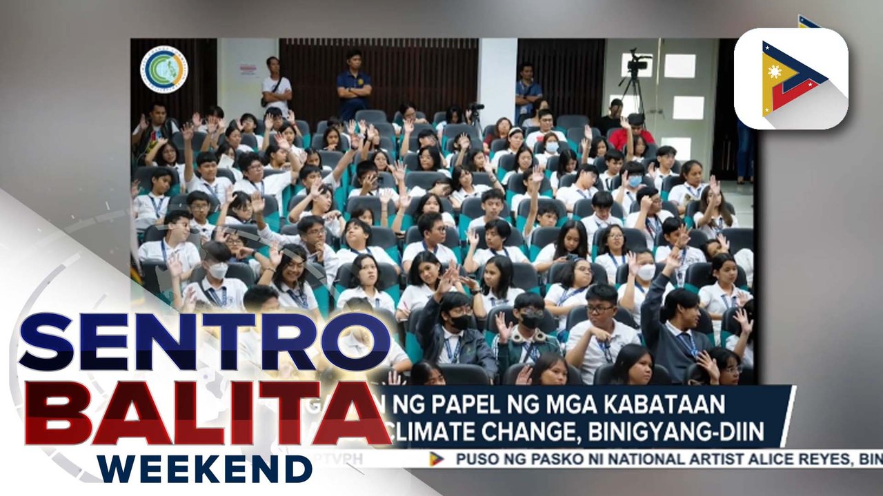 Kahalagahan ng papel ng mga kabataan sa paglaban sa climate change, binigyang-diin