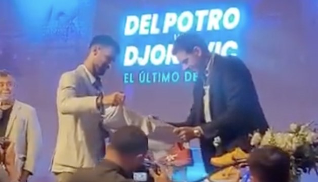 Tennis - Buenos Aires 2024 - Novak Djokovic avec Juan Martin Del Potro à Buenos Aires pour sa der