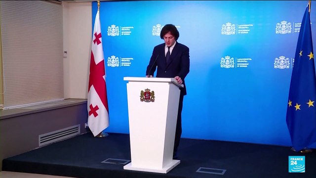 Georgia sees third night of mass protests after ruling party suspends EU talks