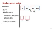 Learn Programming Technique C to Master Skills - Linked List ( Sum of data of all nodes ) Continue...