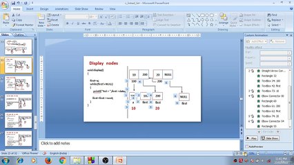 Learn Programming Technique C to Master Skills - Linked List ( Display of Nodes)