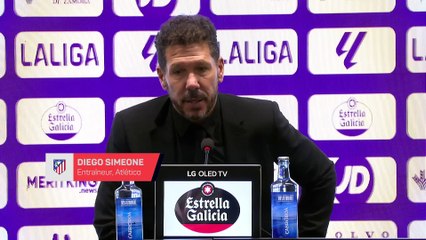 Simeone a aimé les applaudissements des fans de Valladolid sur le but de Griezmann