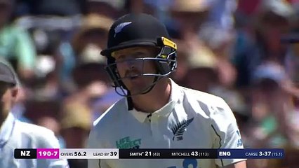 Carse takes three wickets on day 4 for maiden Test fifer