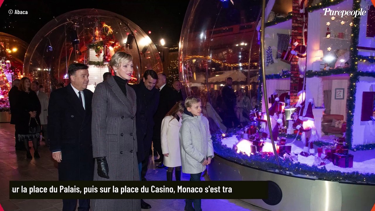 Jacques et Gabriella de Monaco donnent le coup d'envoi des festivités de Noël avec leurs parents, un moment féérique sur le Rocher