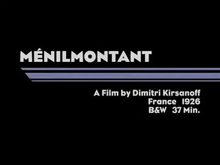 'Ménilmontant' (1926) - Dmitri Karsanoff - Early French Impressionist film