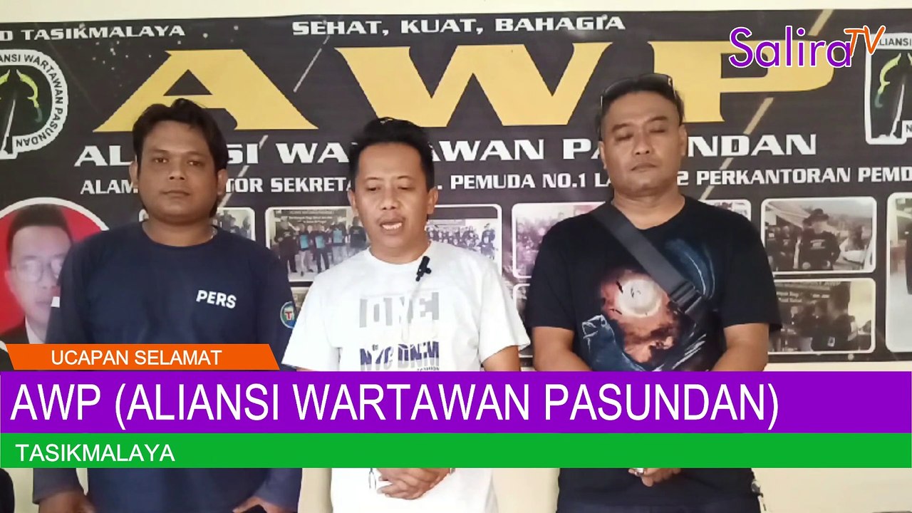 AWP (Aliansi Wartawan Pasundan) Kota Tasik Mengucapkan Selamat kepada Bupati & Wabup Kab.Tasik