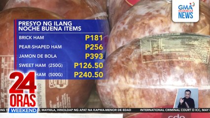 Ilang tindang noche buena items, may discount at packages na | 24 Oras Weekend