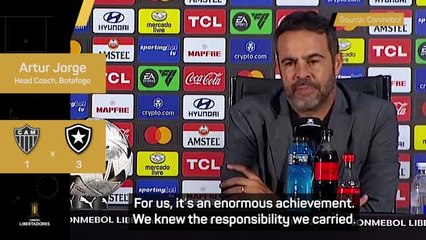Jorge reflects on Botafogo's 'epic' Copa Libertadores success