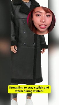 Faux Shearling Long Coat