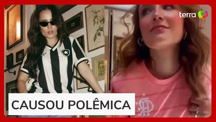 Larissa Manoela troca o Flamengo pelo Botafogo, recebe críticas e diz: ‘Não sabia que era crime’