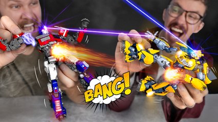 Bumblebee VS Optimus Prime – Crafting Handmade Rivalry! ⚔️💥
