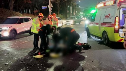 강원 춘천에서 오토바이·승용차 충돌...1명 사망 / YTN