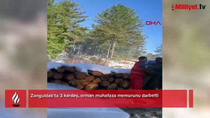 3 kardeş, orman muhafaza memuruna dehşeti yaşattı
