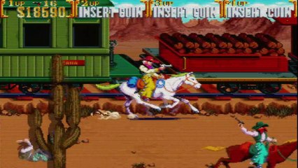 Sunset Riders 1991 (MAME) Arcade Gameplay