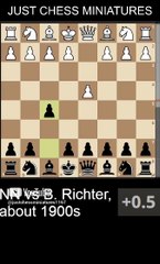 Bernhard Richter beats NN with the Anastasia's checkmate