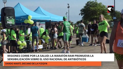 Misiones corre por la salud: la Maratón RAM promueva la sensibilización sobre el uso racional de antibióticos