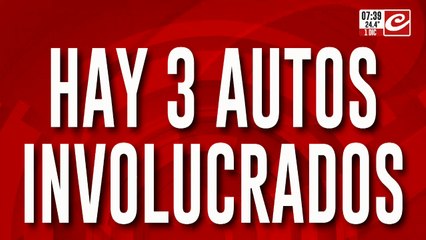 Brutal choque en General Paz: hay 3 autos involucrados