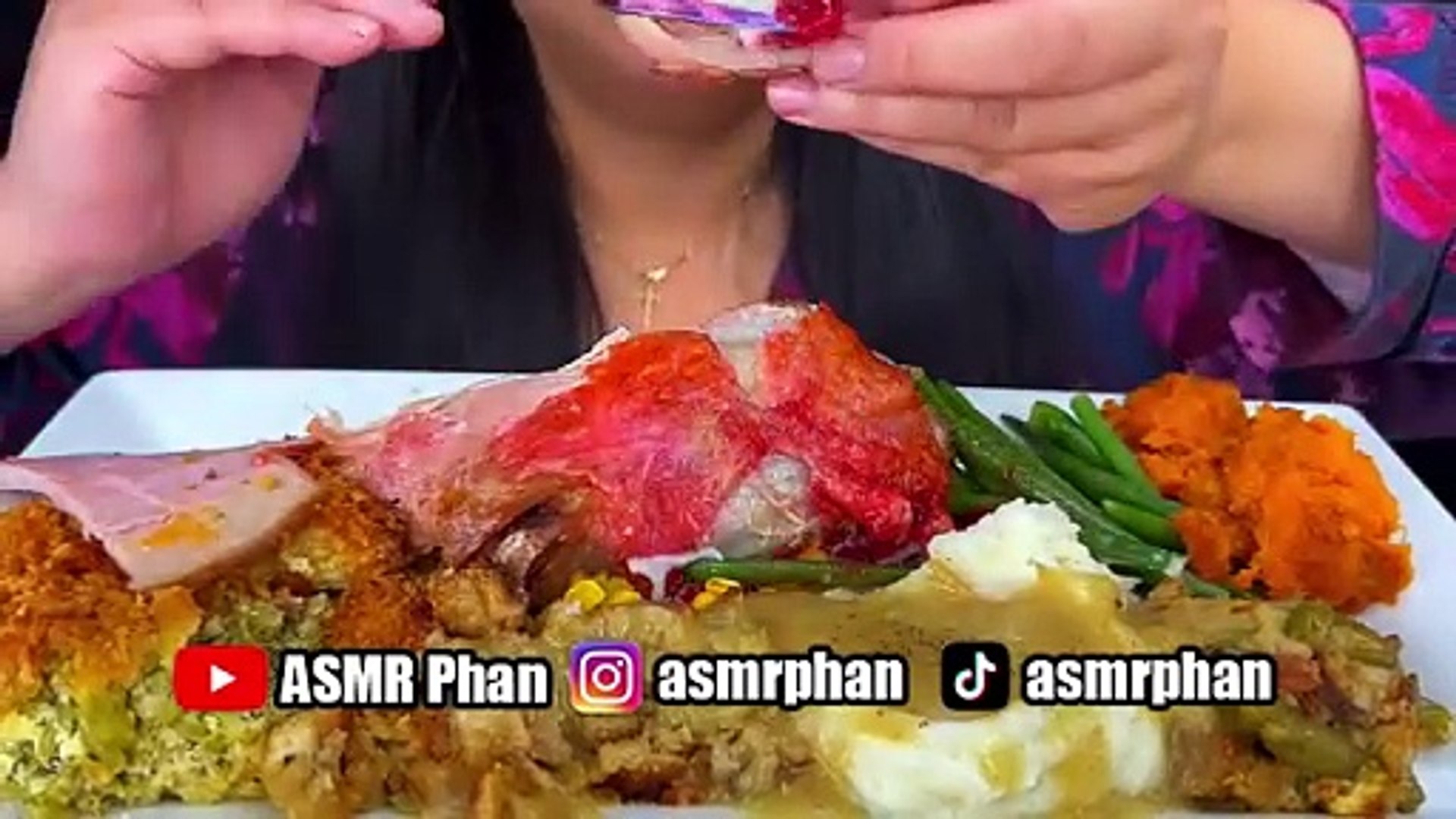 ⁣ASMR LEFTOVERS | MUKBANG | EATING SOUNDS | ASMR Phan