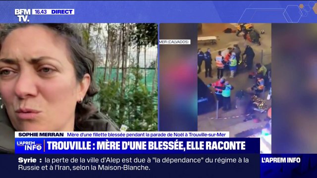 Elle n'a pas beaucoup dormi : la mère d'une fillette blessée lors de la parade de Noël de Trouville témoigne