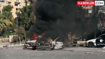 Halep'te üniversite hastanesine düzenlenen saldırıdan vahim görüntüler