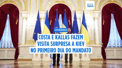 António Costa e Kaja Kallas na Ucrânia para reforçar o apoio do bloco