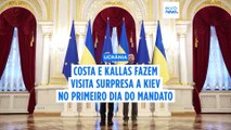 António Costa e Kaja Kallas na Ucrânia para reforçar o apoio do bloco