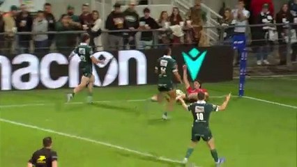 TOP 14 - Essai de Davit NINIASHVILI 2 (LOU) - Section Paloise - LOU Rugby