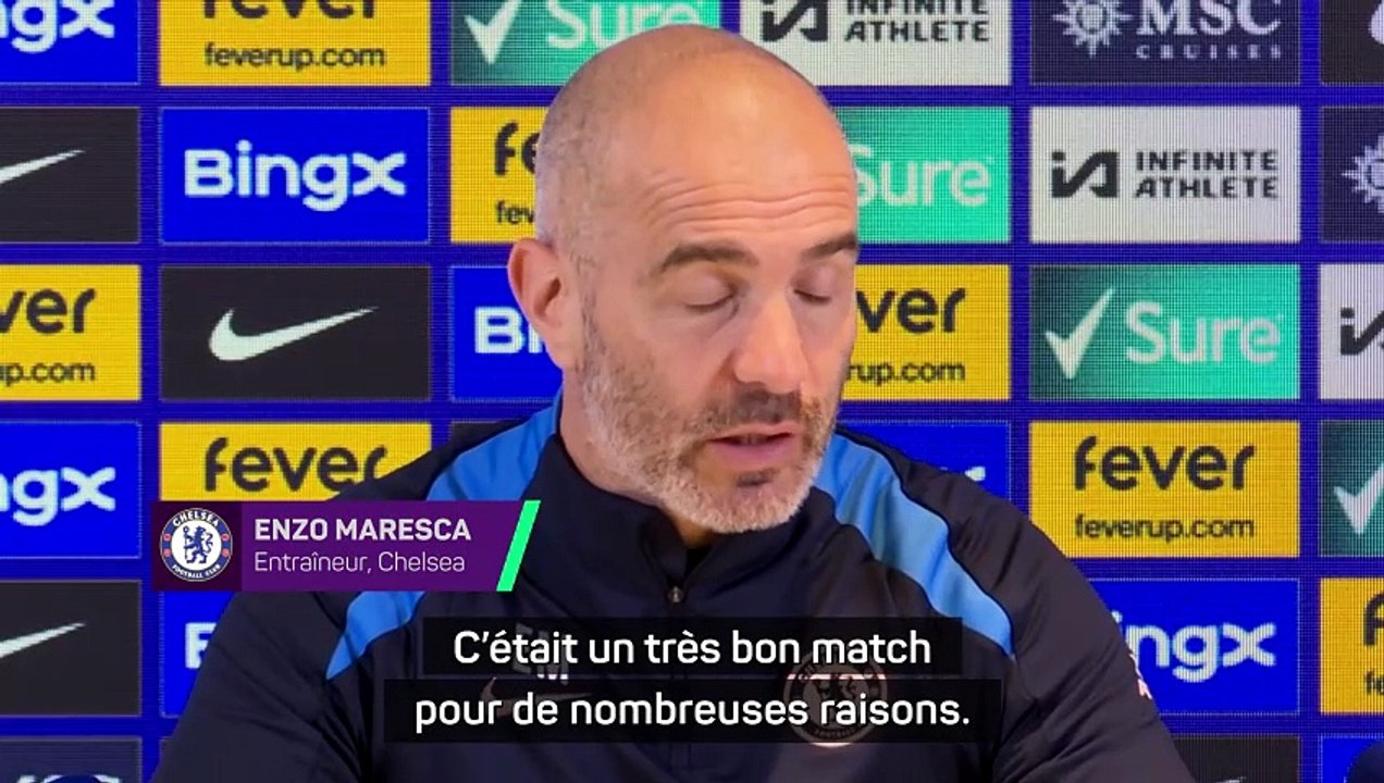 Maresca : "Nous ne sommes pas prêts à rivaliser avec Liverpool, Arsenal et City"