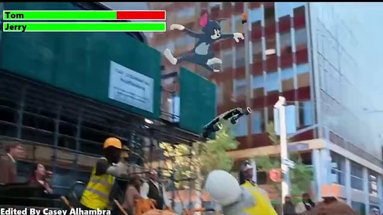 Tom and Jerry (2024)Skateboard Scene with healthbars