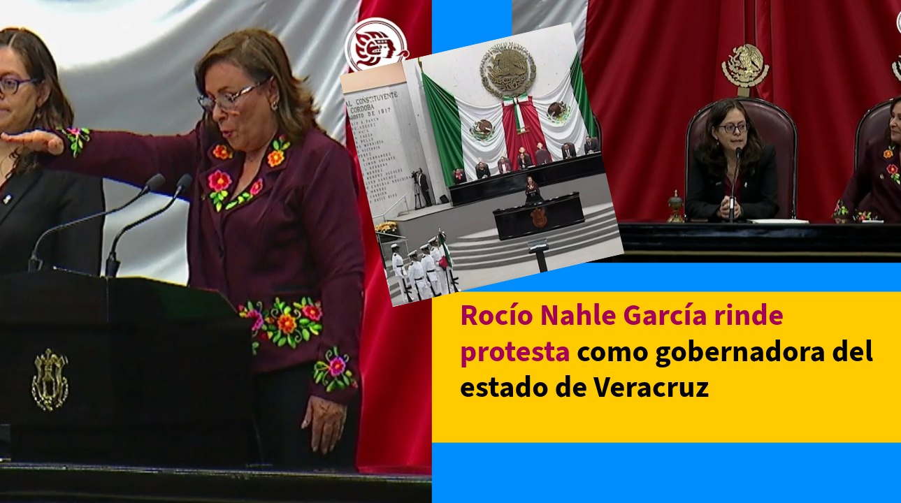 Rocío Nahle García rinde protesta como gobernadora del estado de Veracruz