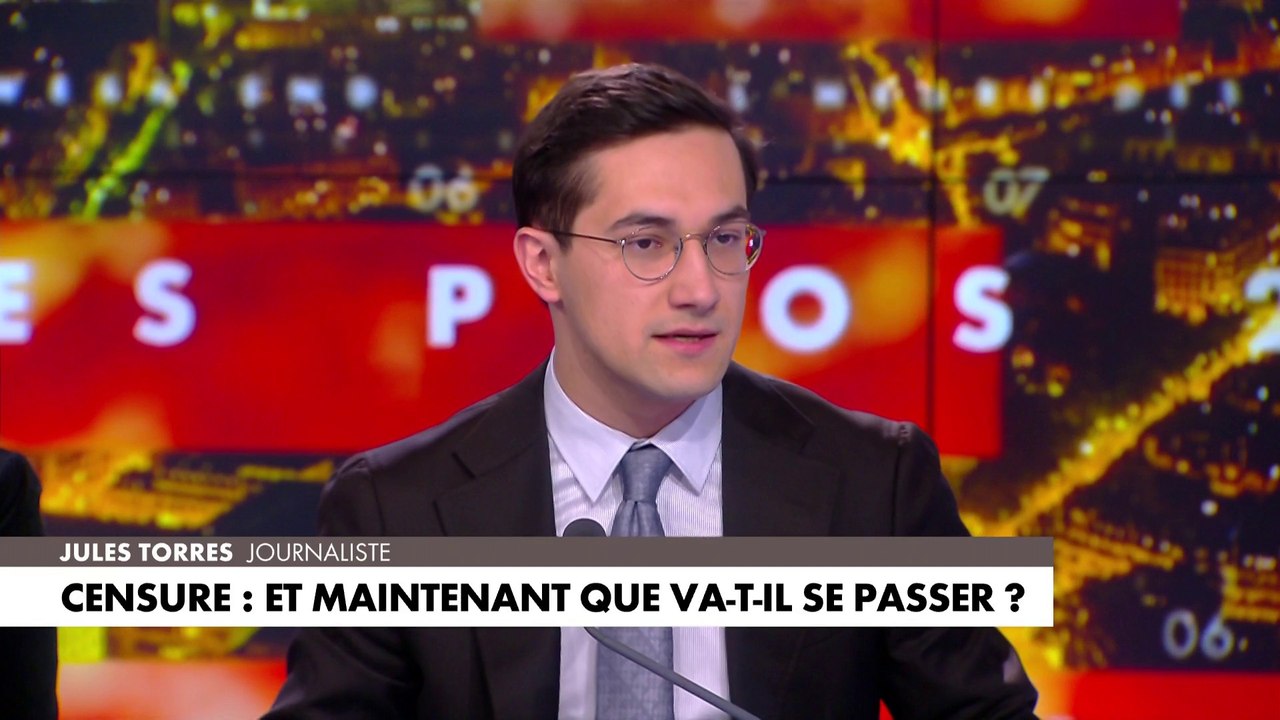 Jules Torres évoque les différents scénarios possibles pour Michel Barnier en cas de censure