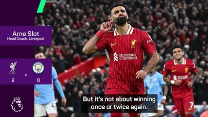 'Let's not get carried away' - Slot remaining grounded after Man City win